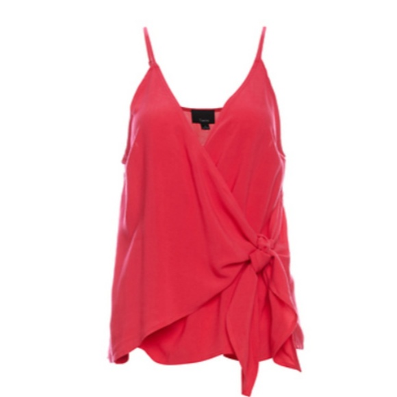 NWT Pink Sleeveless Wrap Top - Picture 1 of 5